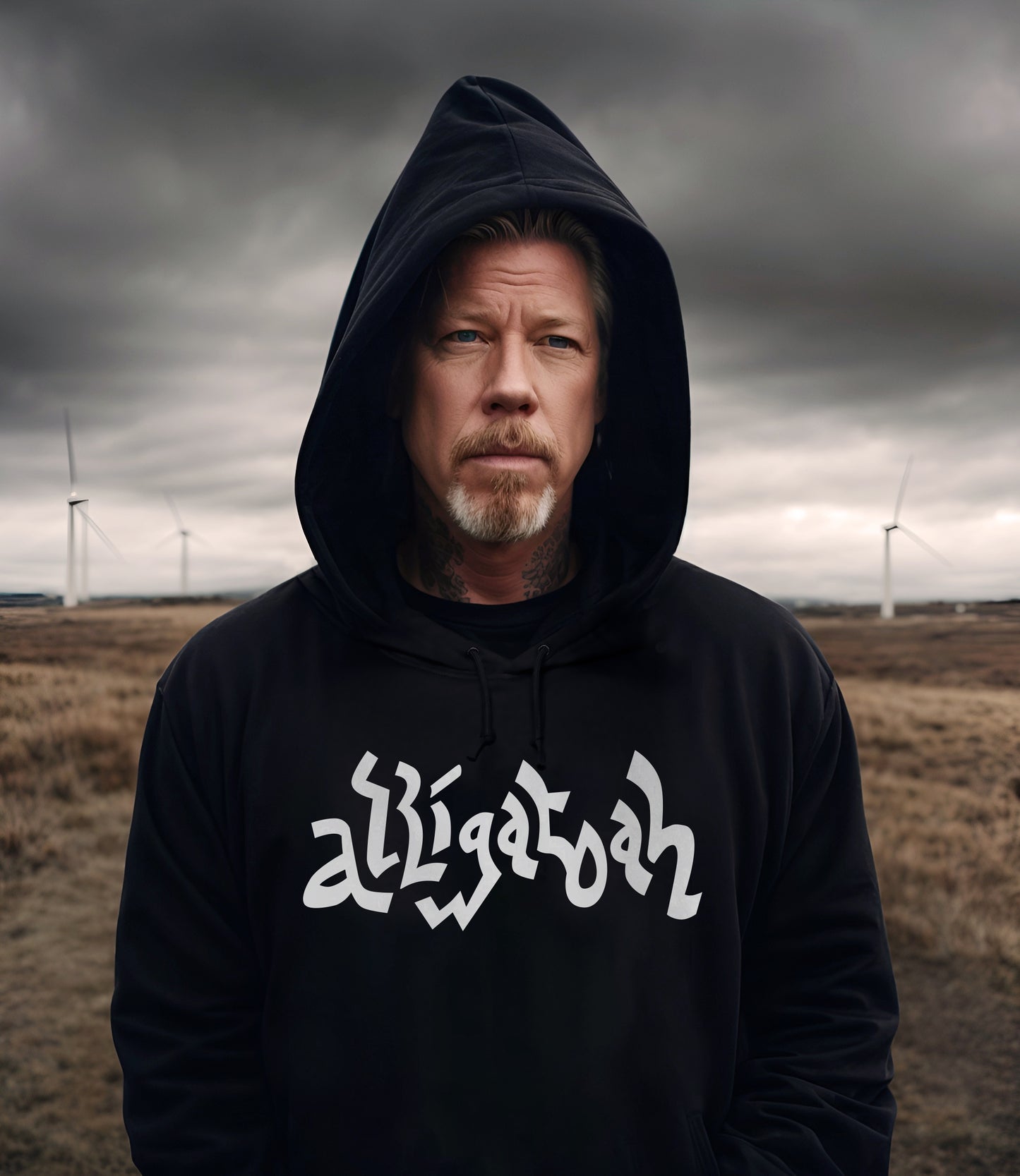 Alligatoah Hoodie Logo Schwarz